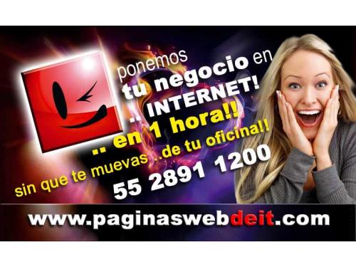 No pierdas esta gran oportunidad de subir tu empresa a nternet!