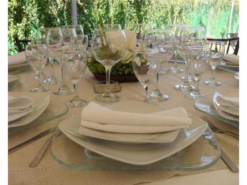 Vajilla de cristal para tu boda