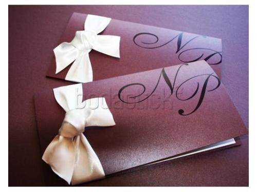 Invitaciones con moños de listón