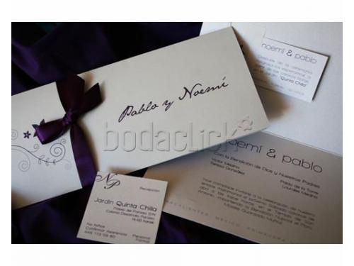 Románticas invitaciones para tu boda