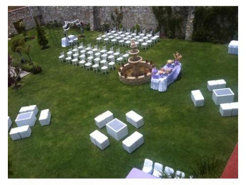 Vista aérea del montaje