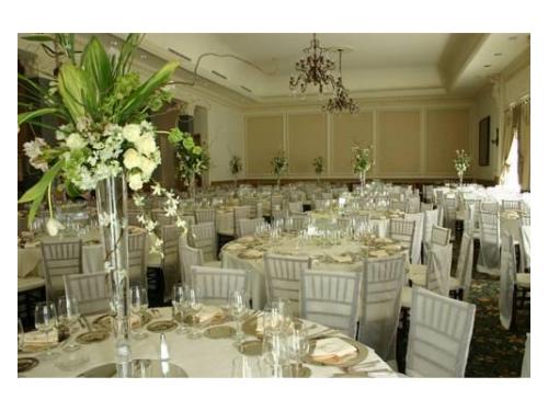 Montaje de boda blanco