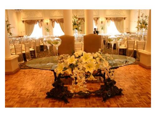 Mesa principal de los novios
