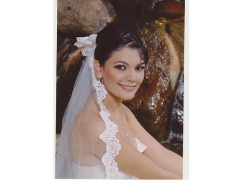 Espectacular arreglo de velo de novia