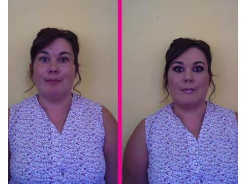Antes y después en maquillaje