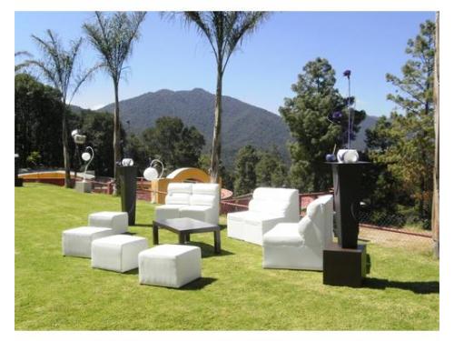 Área lounge en exterior