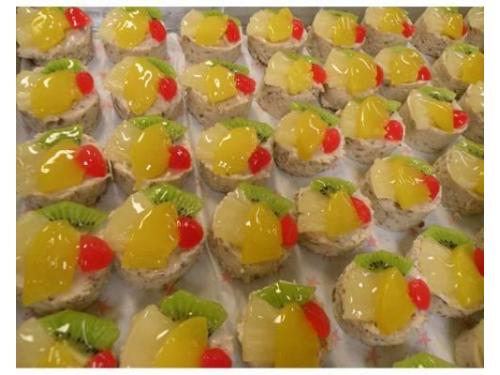 Bocadillos dulces y frutales