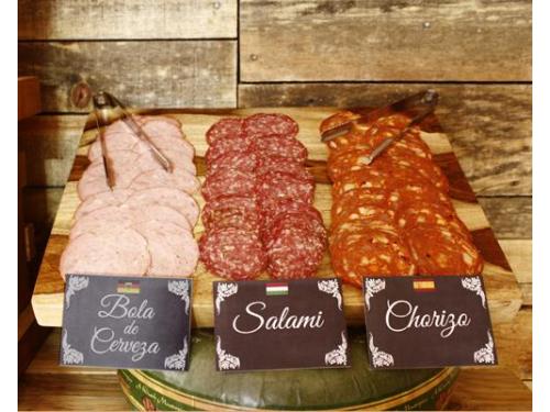 Bola de cerveza,salami y chorizo