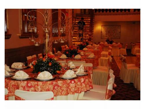 Elegante recepción para boda