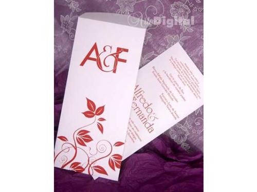 Invitaciones con sobres de papel