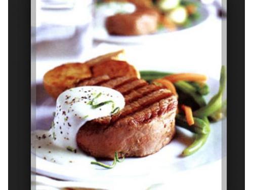 Carne de res en salsa cilantro