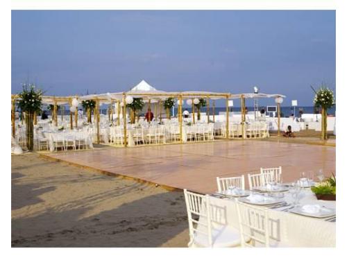 Pista de baile en la playa