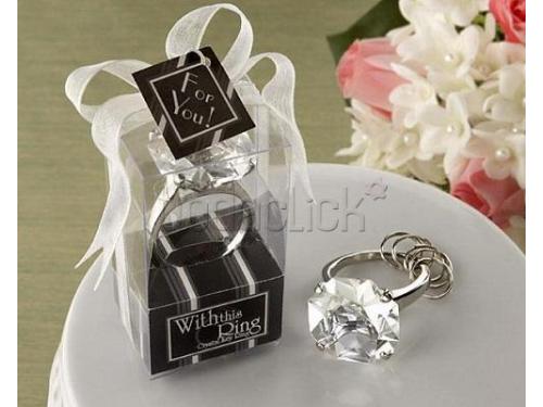 Llavero de anillo de bodas