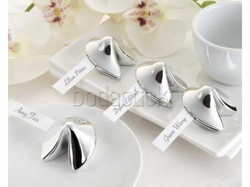 Galleta de la suerte en plata