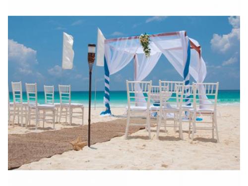 Gazebo para boda en la playa