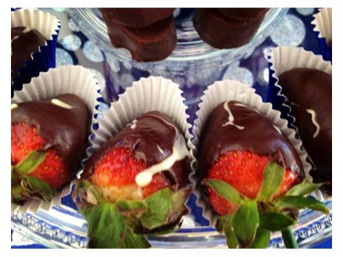 Fresas cubiertas de chocolate