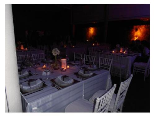 Iluminación con velas