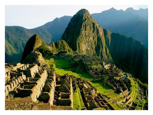Machu picchu en perú