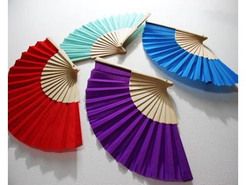 Abanicos coloridos