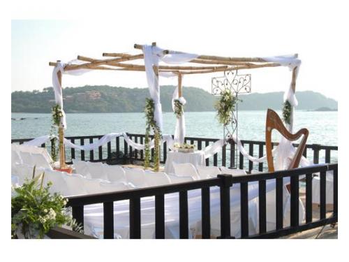 Montaje para ceremonia de boda