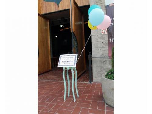 Recepción con globos