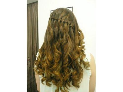 Peinado en cabello largo