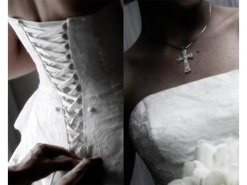 Originales ángulos del vestido de novia