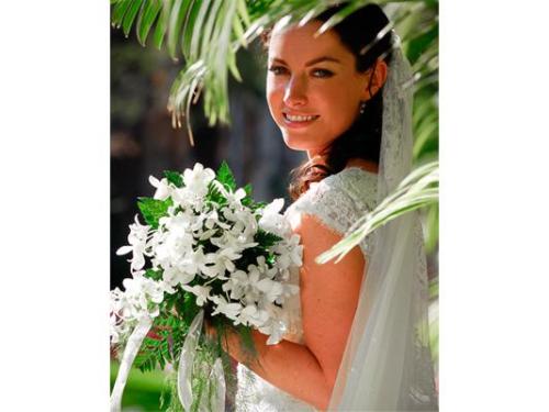 Hermoso retrato de novia