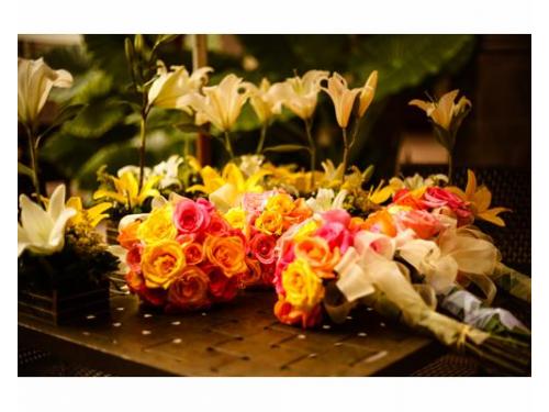 Ramos y detalles florales