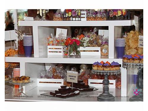 Mesa de postres y boatanas