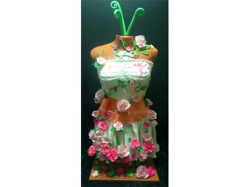 Pastel vestido de novia