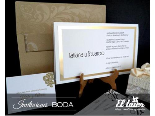 Invitación oro