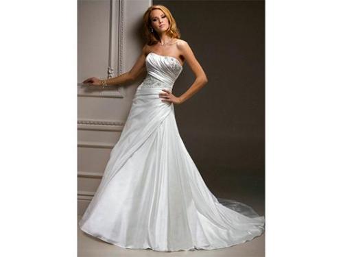 Vestido de novia strapless
