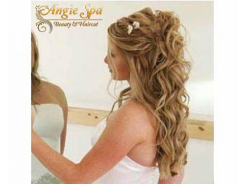 Peinado con cabello largo