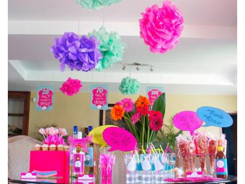 Barra de botanas y bebidas para tu despedida