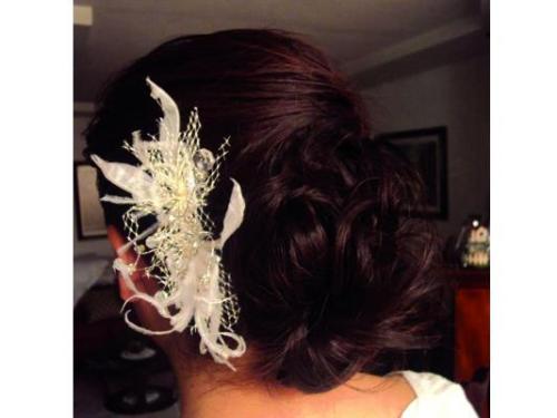 Peinado con peinetas