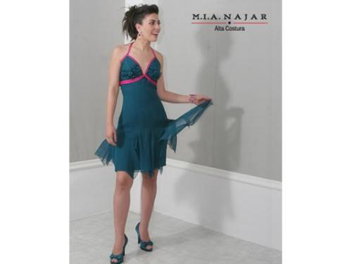 Vestido color turquesa