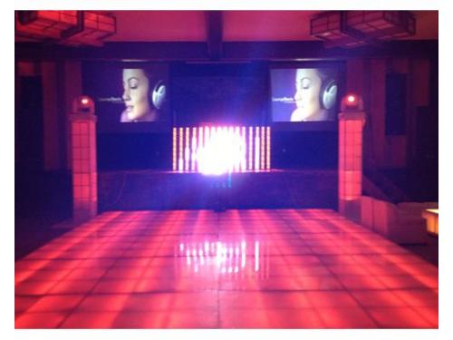 Pistas de baile iluminadas